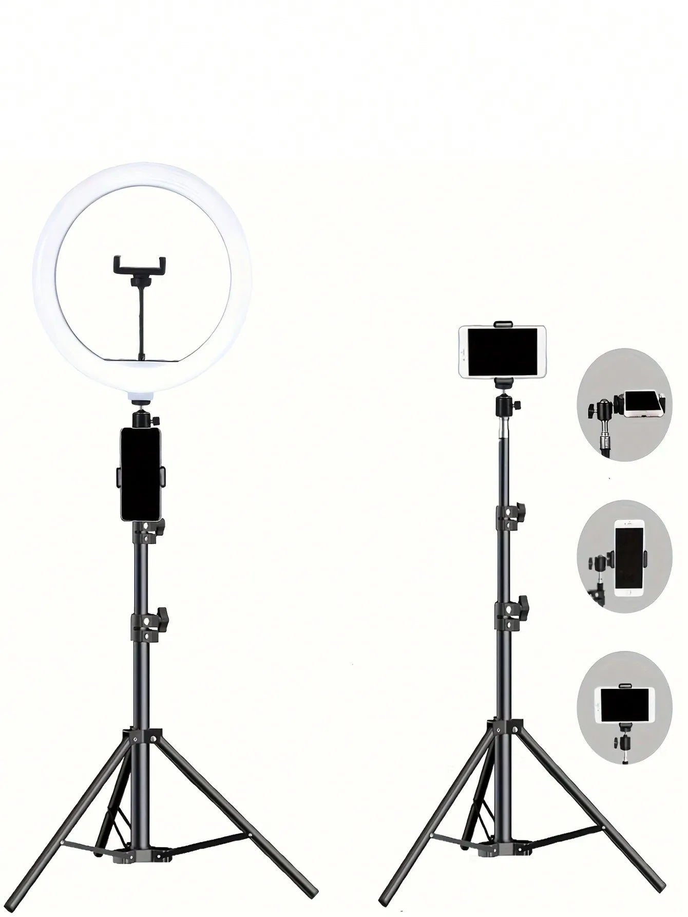 Gadgit Co™ – 10" Ring Light & Tripod Kit with Selfie Remote