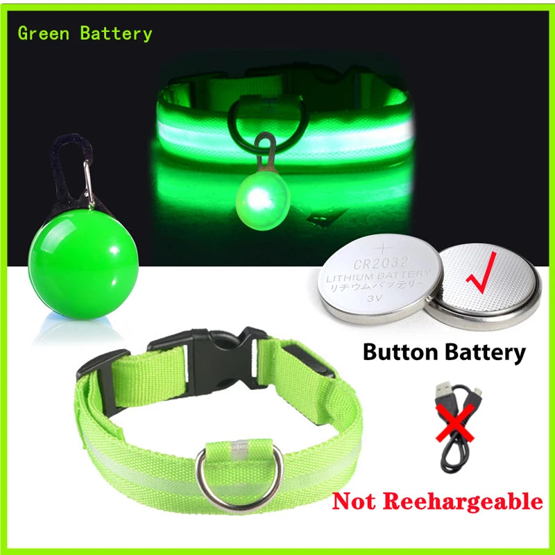 GlowSafe™ – USB Rechargeable LED Dog Collar