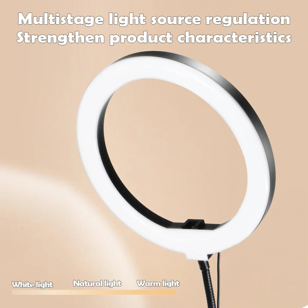 FlexGlow™ – LED Fill Light with Adjustable Arm Phone Holder
