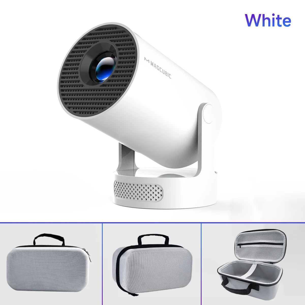 Gadgit Co™ – Smart Mini Portable Projector (Android 14 | WiFi | 180° Rotation)