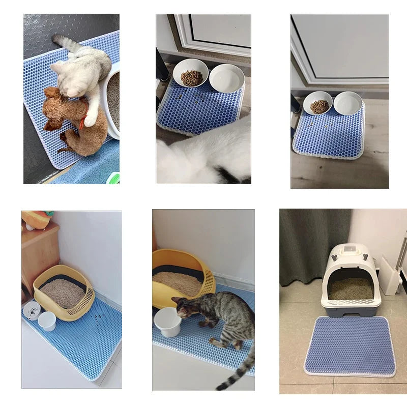 CleanPaw Duo™ – Double-Layer Waterproof Litter Mat