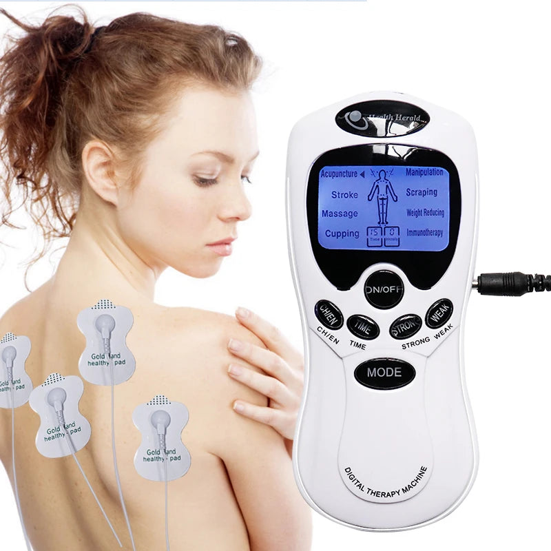 SANPKON TENS Machine Physiotherapy Electronic Pulse Muscle Stimulator for Neck Back Shoulder Hand Pain Relief Body Relaxation