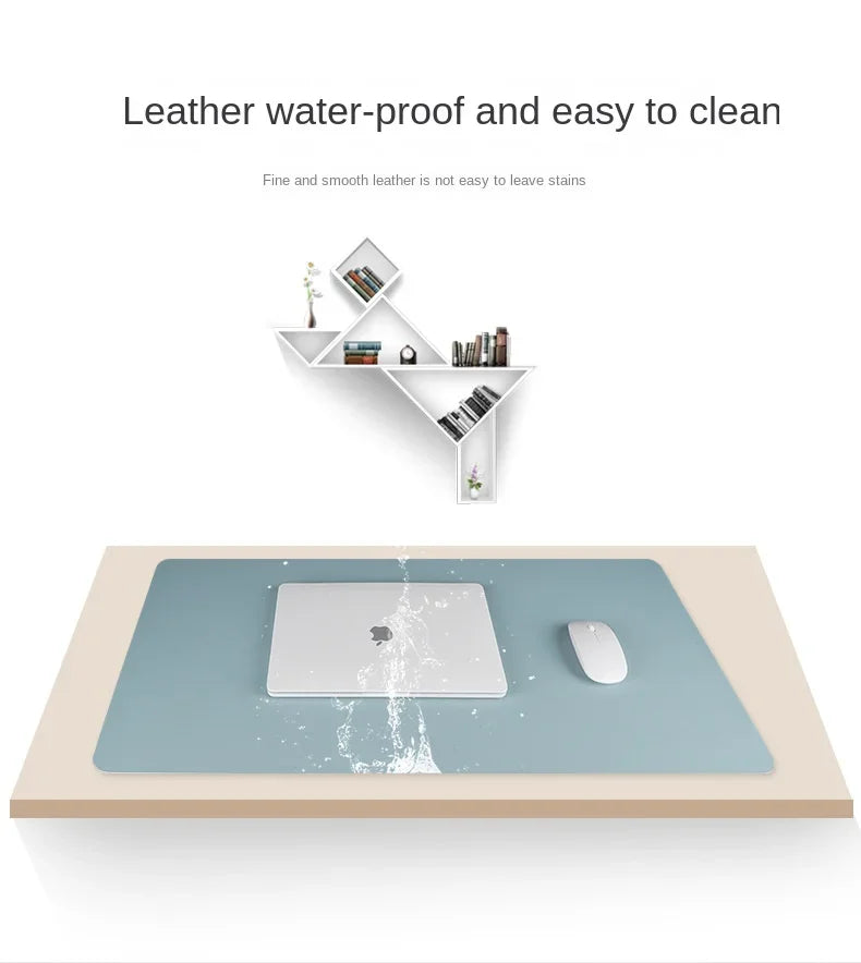 Gadgit Co™ PU Leather Desk & Gaming Mouse Pad | 60×30cm, Non-Slip, Waterproof