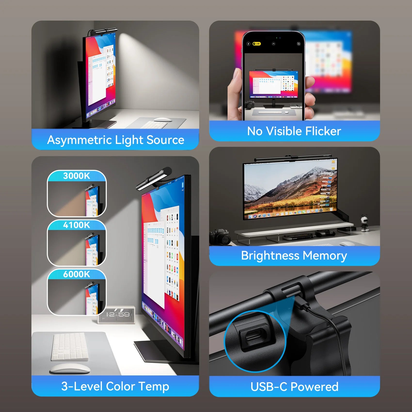 VisionGlow Pro™ – LED Monitor Light Bar