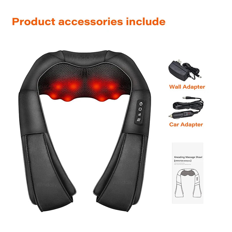 ReliefPro 4D™ – Heated Shiatsu Neck & Shoulder Massager