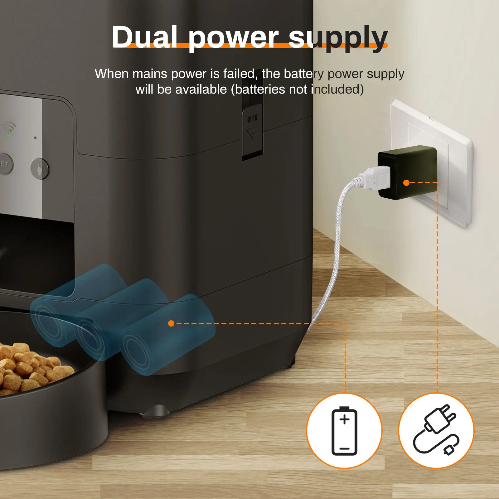 PetFlow Smart™ – Automatic Timed Pet Feeder