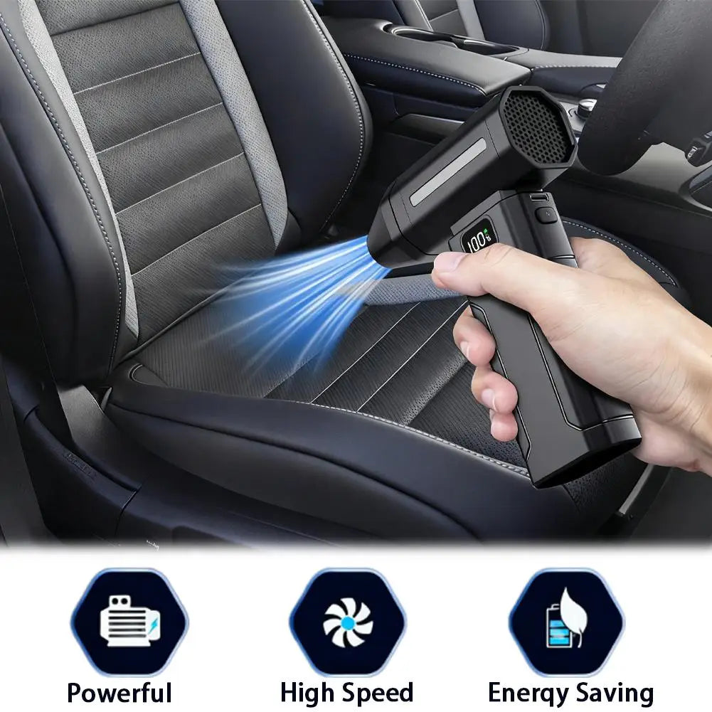 Gadgit Co™ Cordless Turbo Air Duster | 150,000 RPM, 6000mAh, 5-Speed