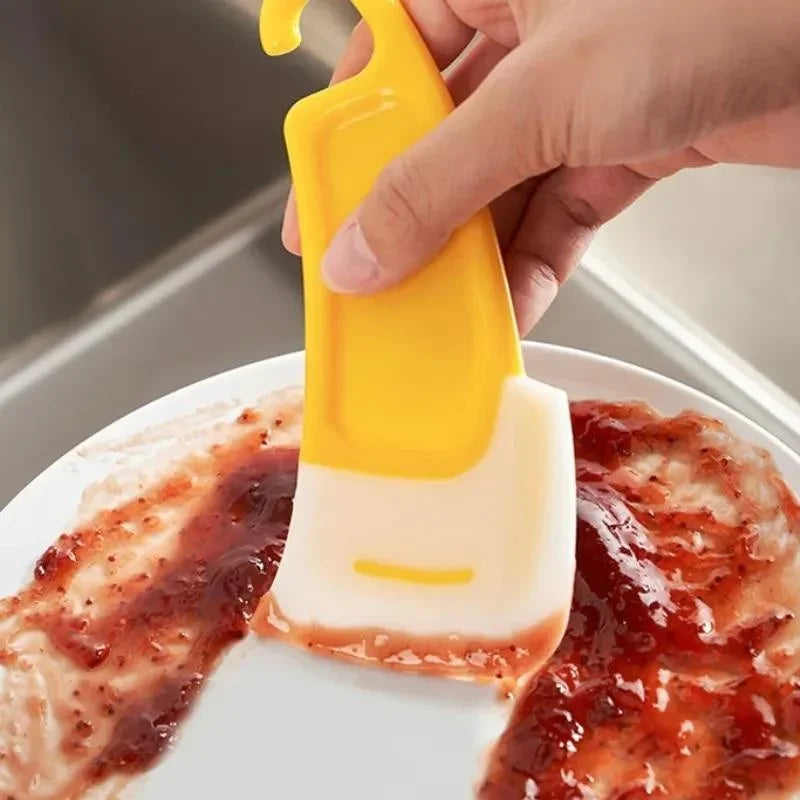 Gadgit Co Silicone Kitchen Scraper Spatula | Pan-Safe, Hanging Storage, 1/2/3pc