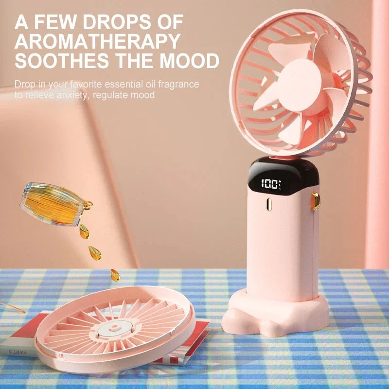 Gadgit Co™ 3-in-1 Portable Fan | Neck, Handheld & Desktop, 5 Speeds, USB Rechargeable