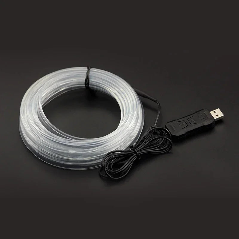 Gadgit Co RGB Car Interior Fiber Optic Ambient Light | APP Control, Music Sync, 4 Lengths
