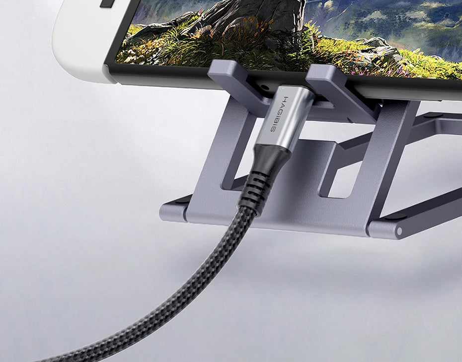 Gadgit Co™ – Foldable Aluminium Phone & Tablet Stand (360° Adjustable)