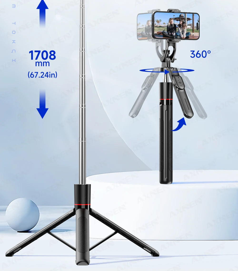 SnapPro X™ – 1708mm Extendable Selfie Tripod