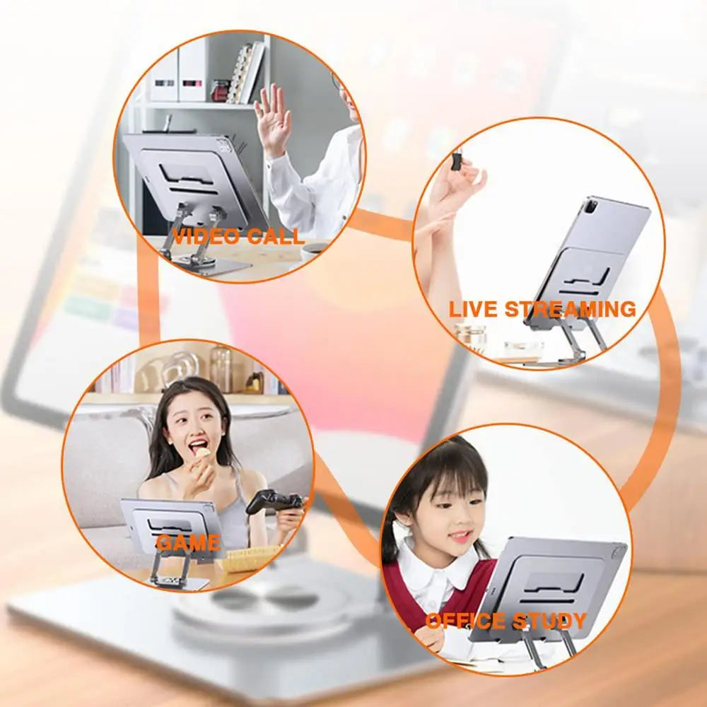 Gadgit Co™ – 360° Adjustable Aluminium Laptop Stand | Foldable, Portable