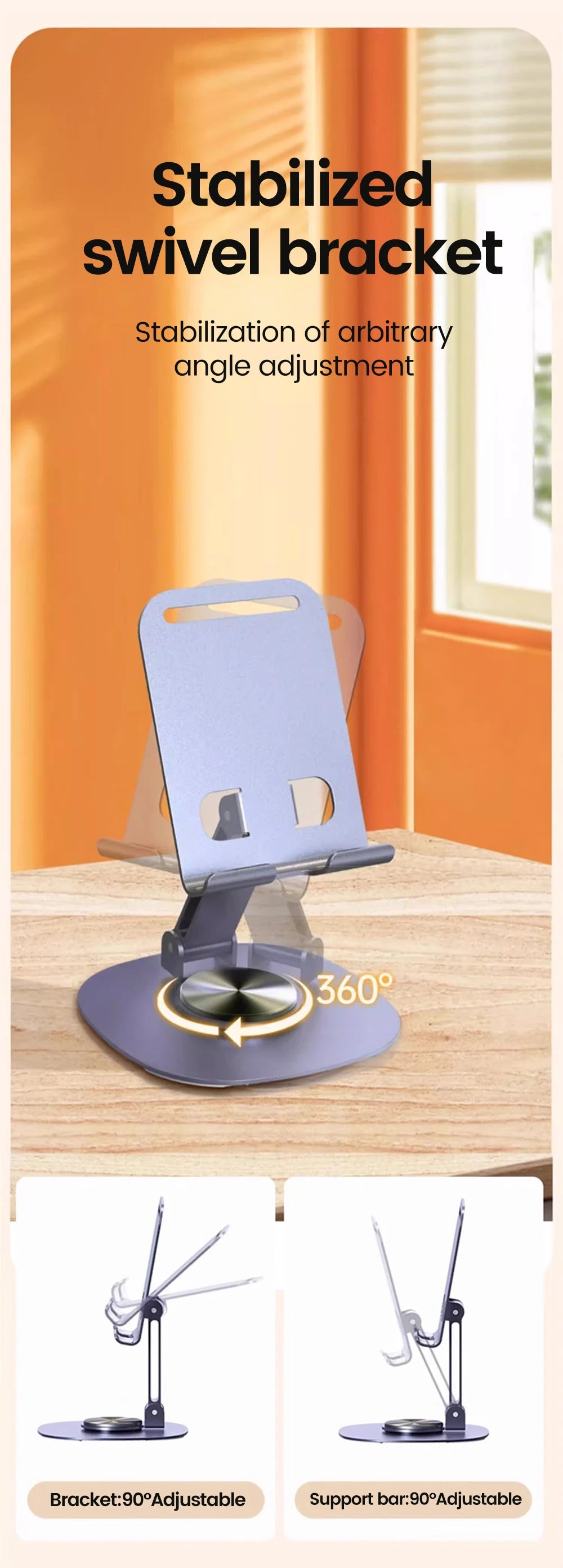 Gadgit Co™ – Rotating Desktop Phone & Tablet Stand