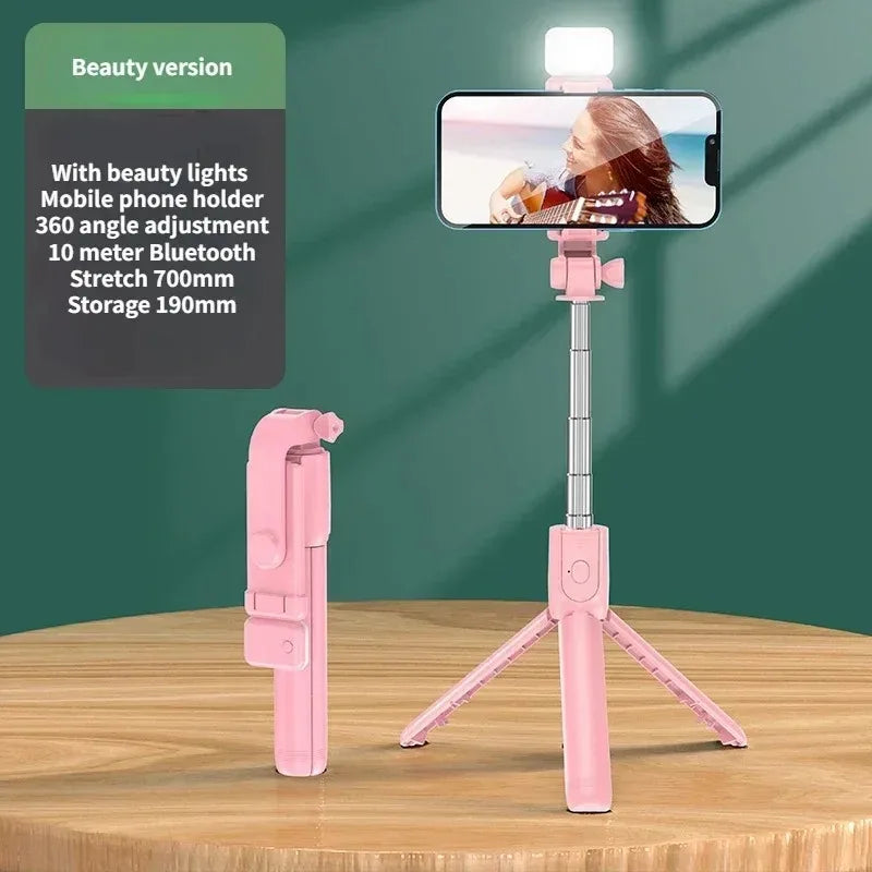 SnapPro™ – Wireless Selfie Stick & Tripod with Light