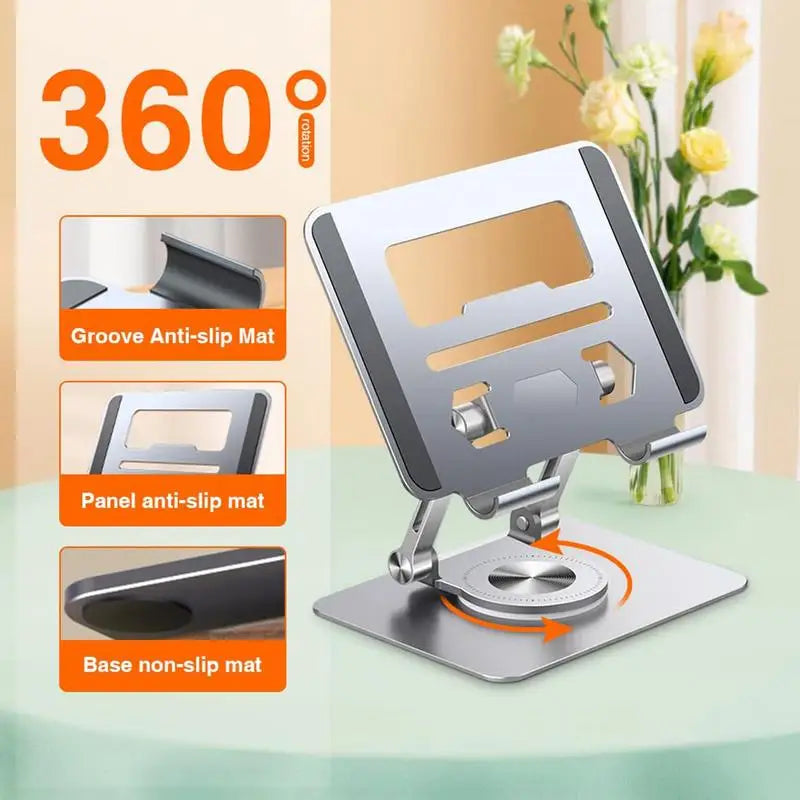 Gadgit Co™ – 360° Adjustable Aluminium Laptop Stand | Foldable, Portable