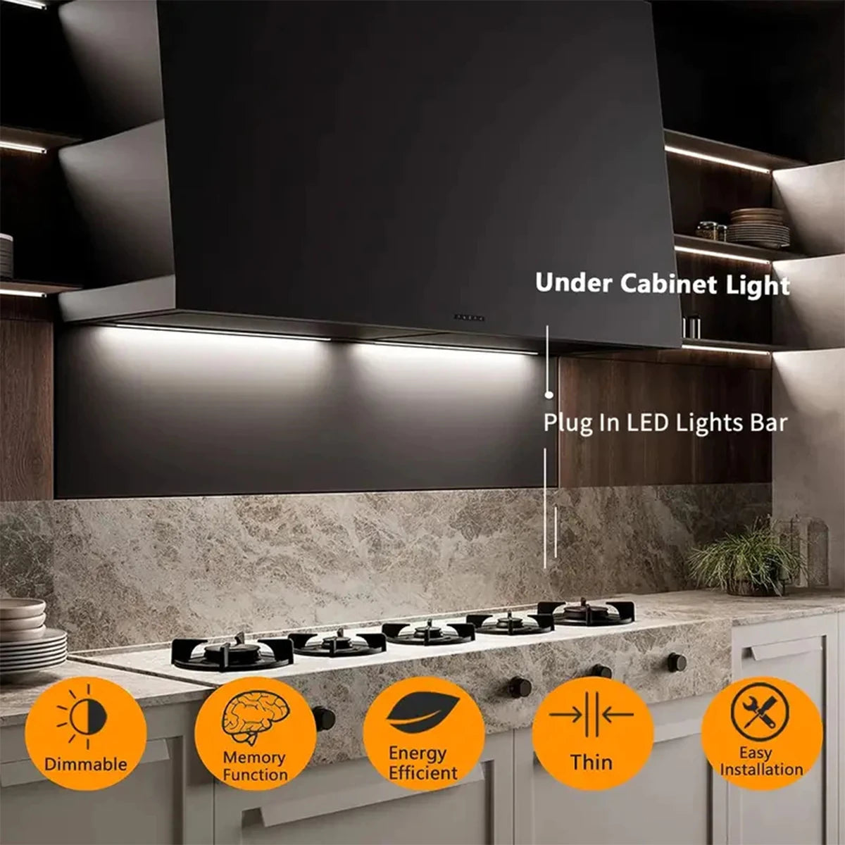 Gadgit Co Magnetic USB LED Bar Light | Dimmable, 3 Colour Temps, 3 Sizes