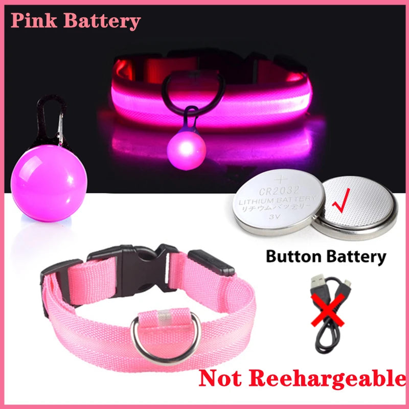 GlowSafe™ – USB Rechargeable LED Dog Collar