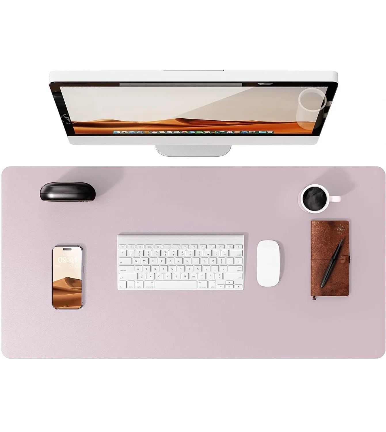 Gadgit Co™ PU Leather Desk Mat & Mouse Pad | Non-Slip, Waterproof, 5 Sizes