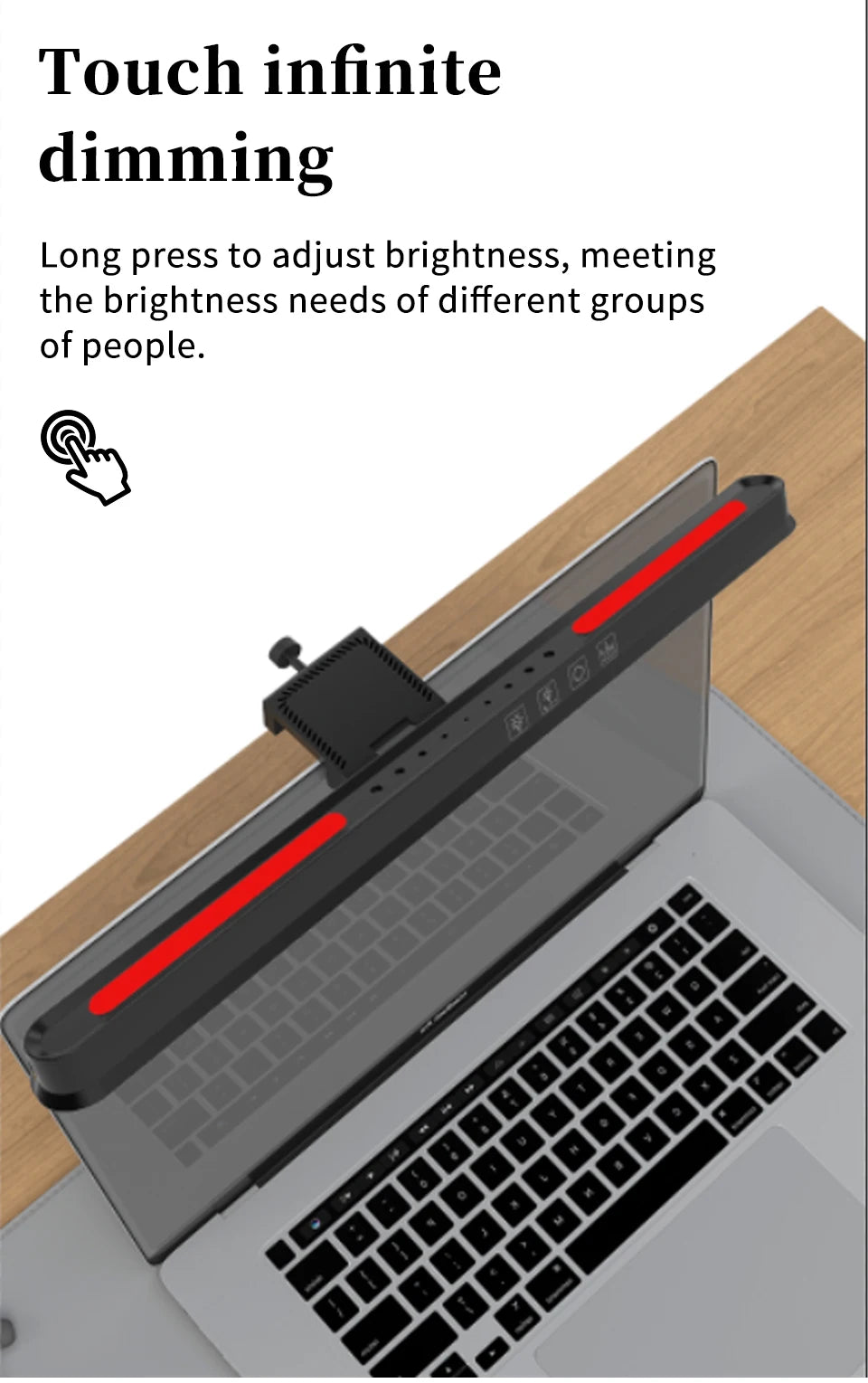 Gadgit Co™ Monitor Light Bar | Stepless Dimming, Anti-Glare, USB