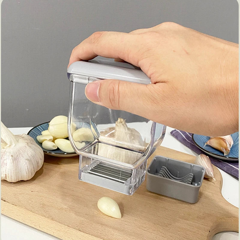 Gadgit Co Manual Garlic Press & Grater | Stainless Steel, Peeler & Cutter, Eco-Friendly
