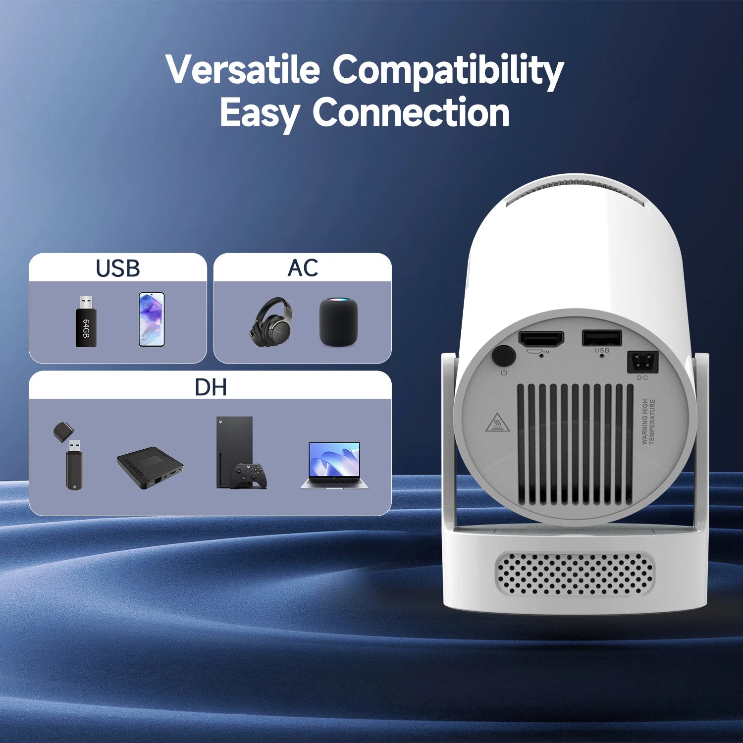 CineCube Pro™ – Smart Portable WiFi Projector