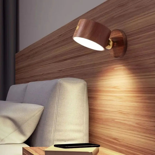 Gadgit Co LunaWall™ 360° Magnetic LED Wall Sconce | Dimmable, USB Rechargeable