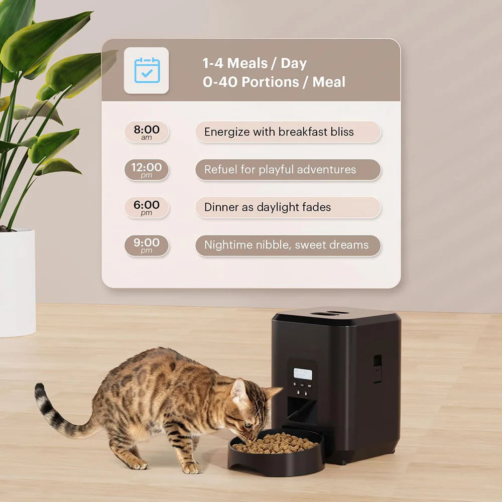 PetFlow Smart™ – Automatic Timed Pet Feeder
