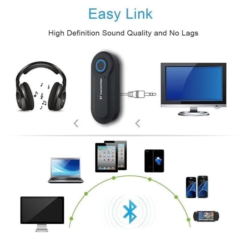 Gadgit Co™ – Bluetooth 4.2 Audio Transmitter (3.5mm & USB)