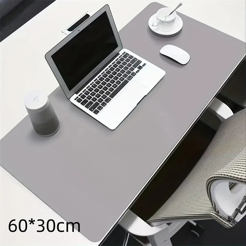 1 Pcs Large Size 600*300mm Office Desk Protector Mat PU Leather Waterproof Mouse Pad Desktop Keyboard Desk Pad Gaming Mousepad