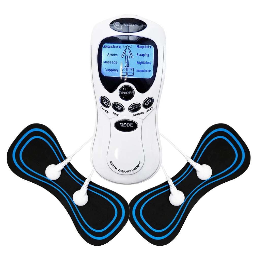 SANPKON TENS Machine Physiotherapy Electronic Pulse Muscle Stimulator for Neck Back Shoulder Hand Pain Relief Body Relaxation