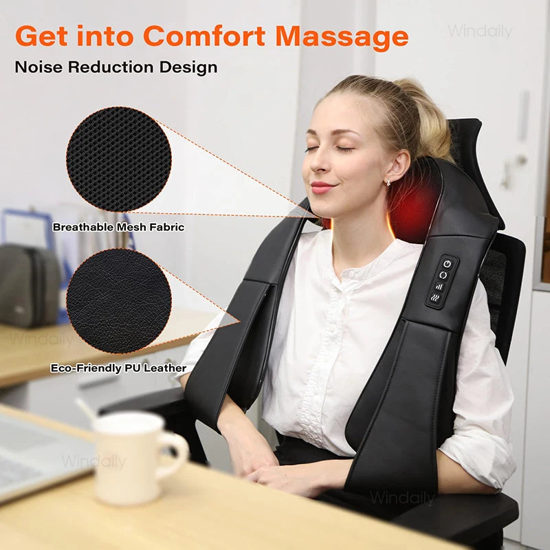 ReliefPro 4D™ – Heated Shiatsu Neck & Shoulder Massager