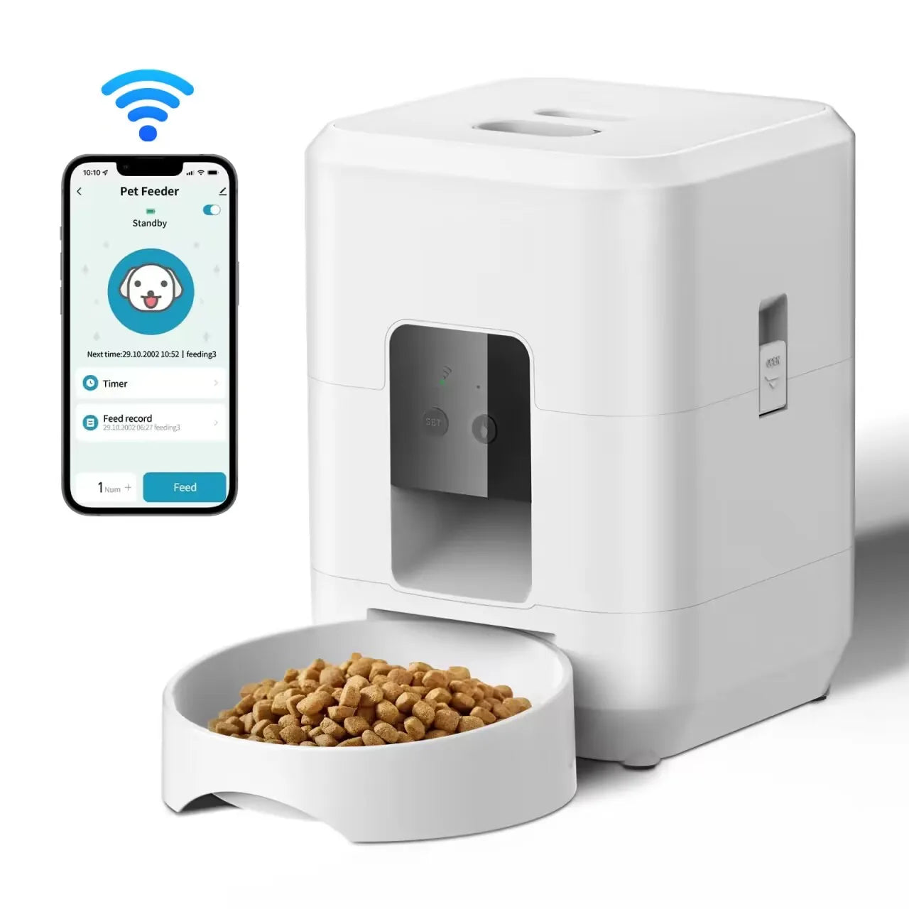 PetFlow Smart™ – Automatic Timed Pet Feeder