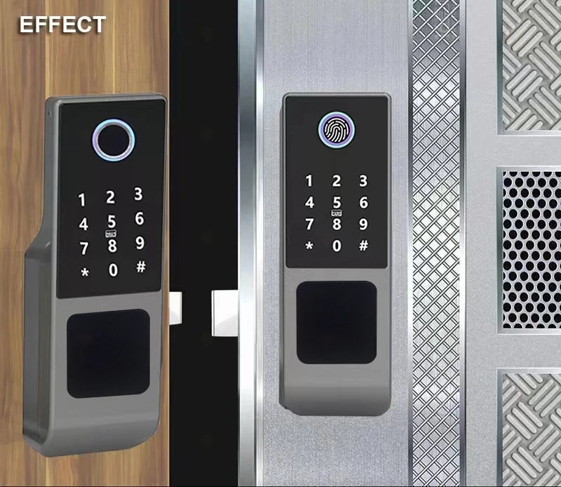 Gadgit Co Smart Outdoor Door Lock | WiFi, Fingerprint, App & Remote, IP66 Waterproof