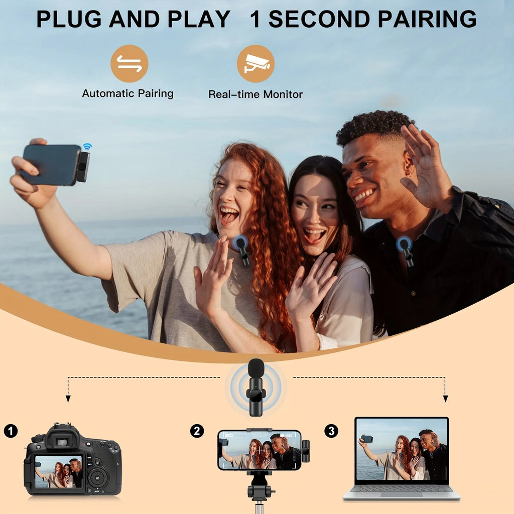 ClipMic Pro™ – Wireless Lavalier Microphone