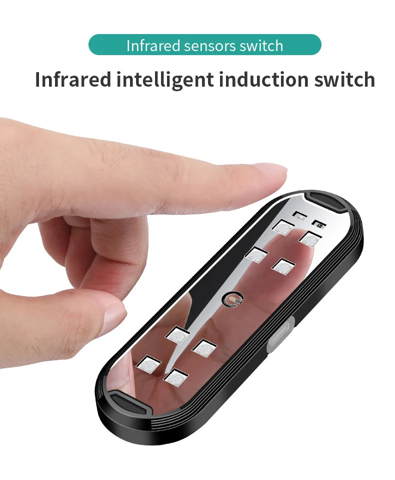 Gadgit Co RGB Car Door Warning Lights | Wireless, Auto Sensor, 2pcs