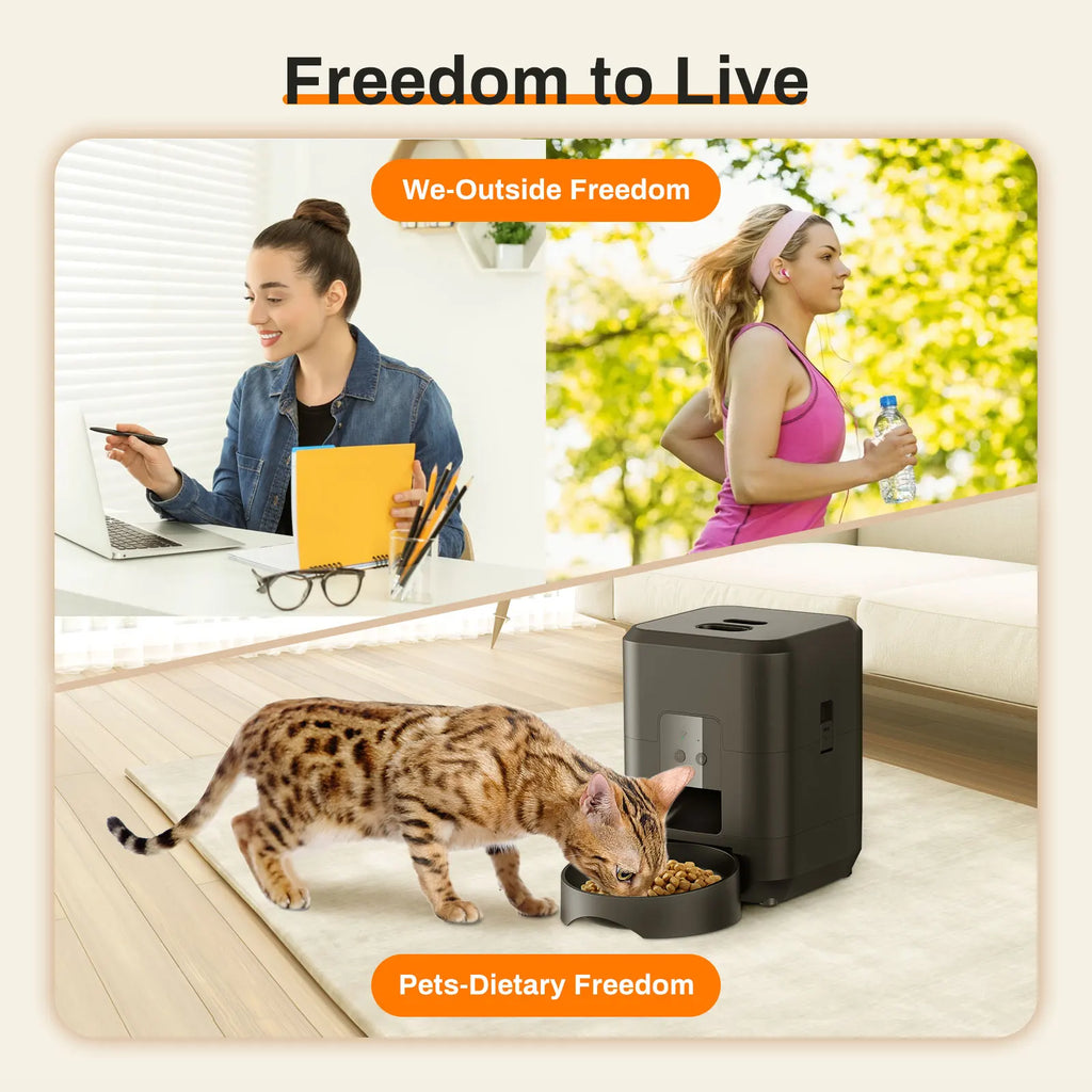 PetFlow Smart™ – Automatic Timed Pet Feeder