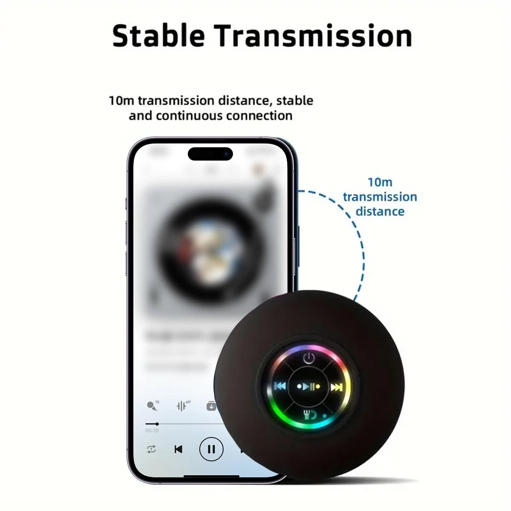 Gadgit Co™ Mini Bluetooth Shower Speaker | IPX4, Suction Mount