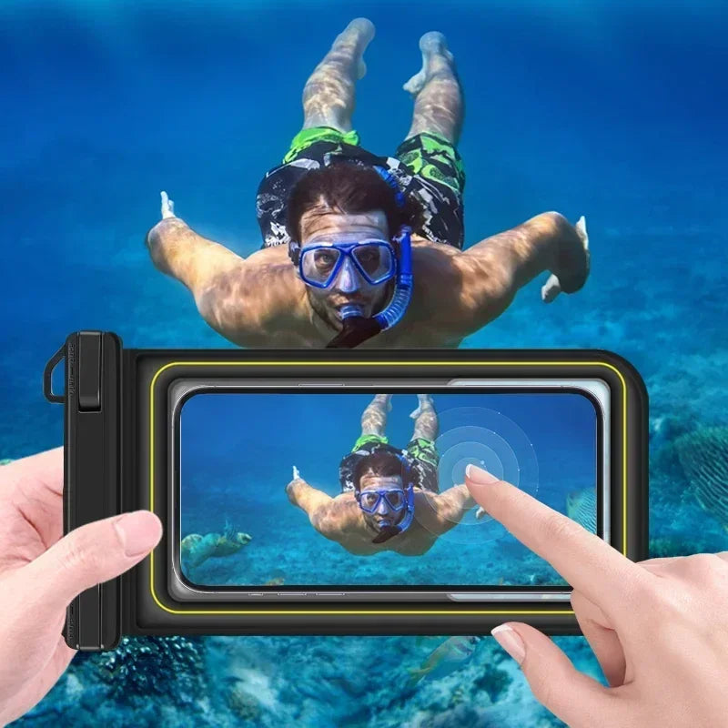 Gadgit Co™ – Floating Waterproof Phone Pouch with Lanyard (Sponge Float)