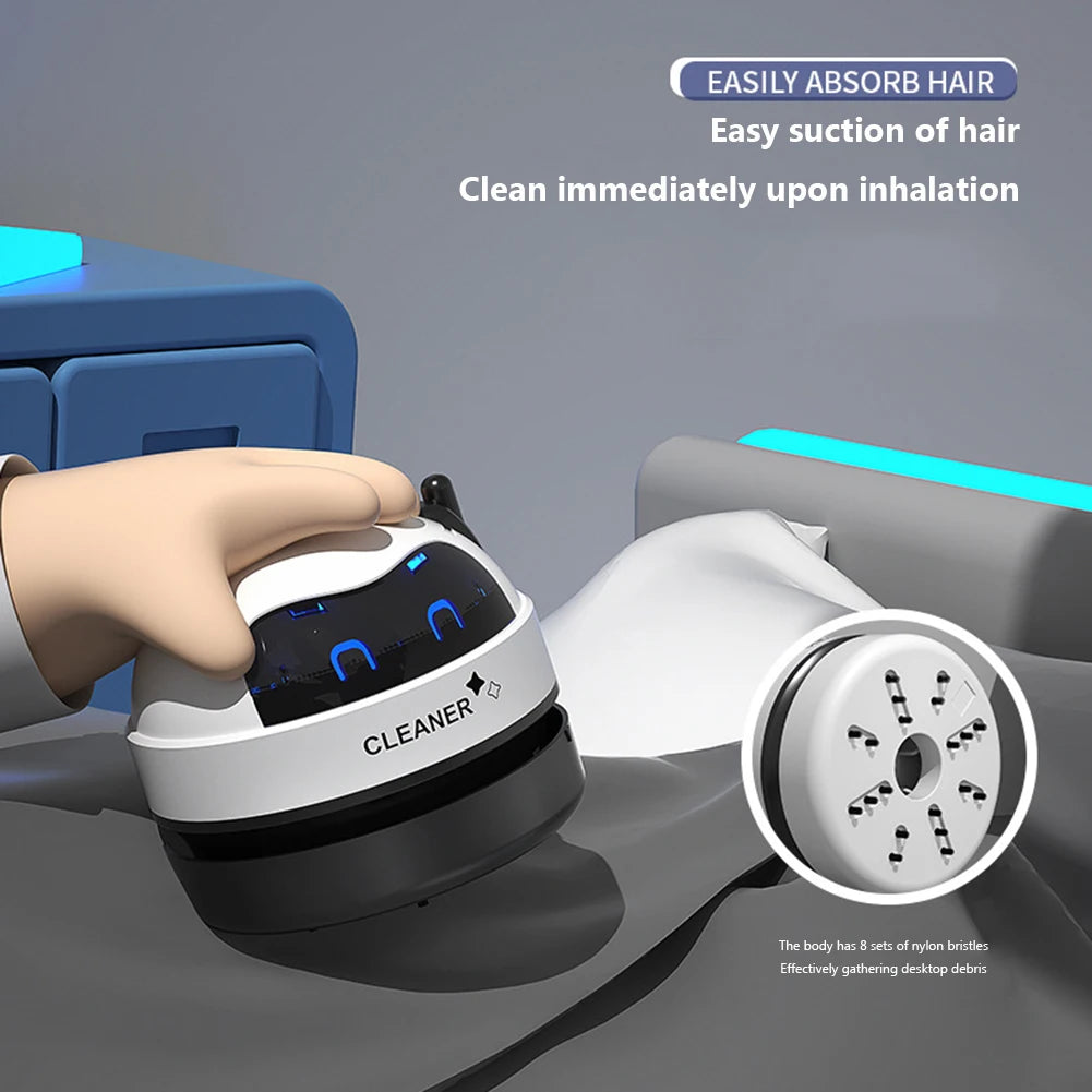 Gadgit Co Mini USB Desktop Vacuum Cleaner | Rechargeable, Detachable Nozzle, Pet Hair