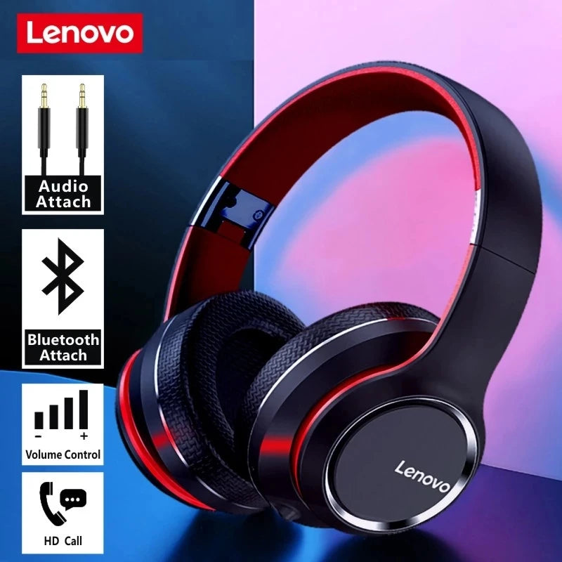 Lenovo HD200 – Wireless Foldable Over-Ear Headphones