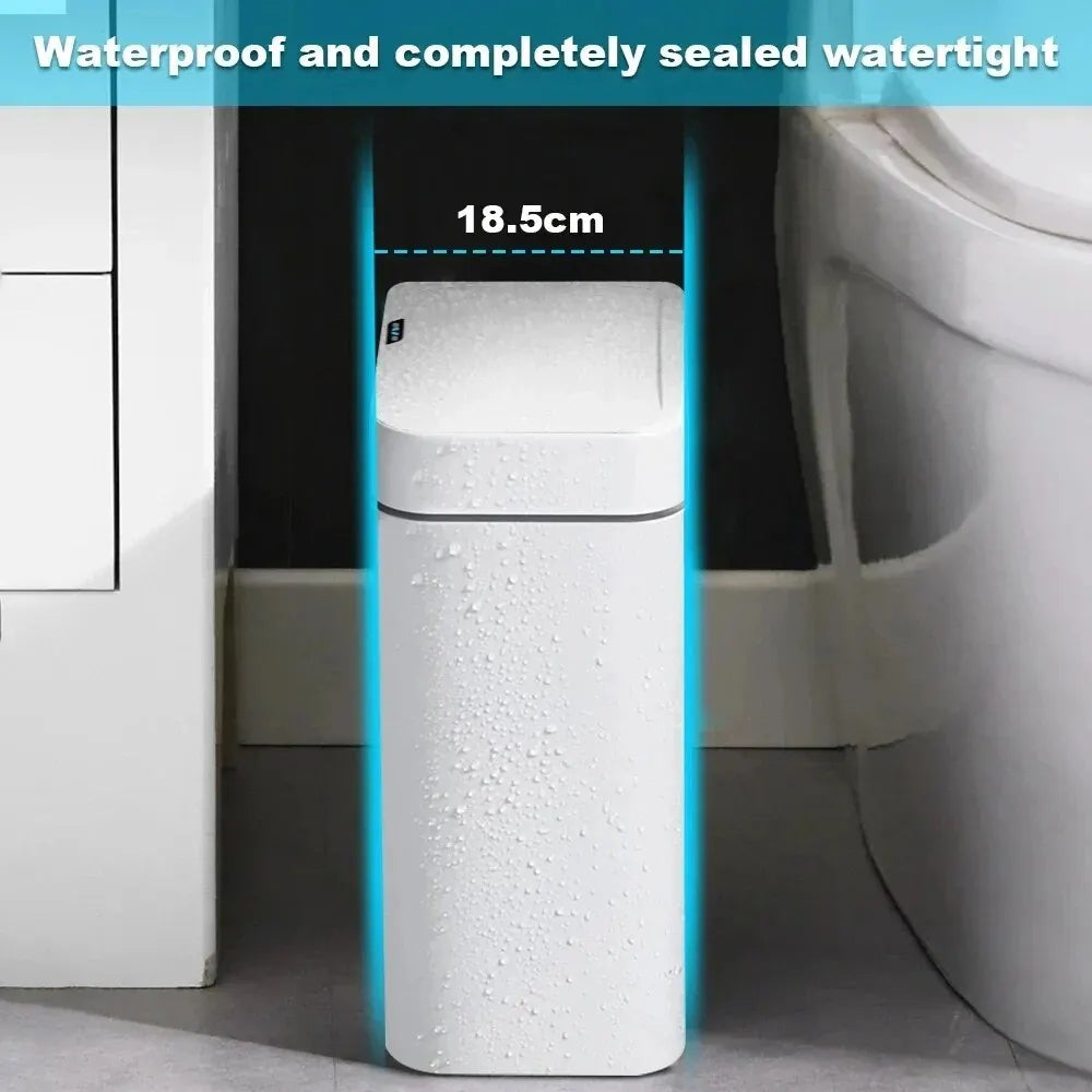 Gadgit Co Smart Sensor Trash Can | 15L, Touchless, Auto-Bag, IPX5, Bathroom & Kitchen