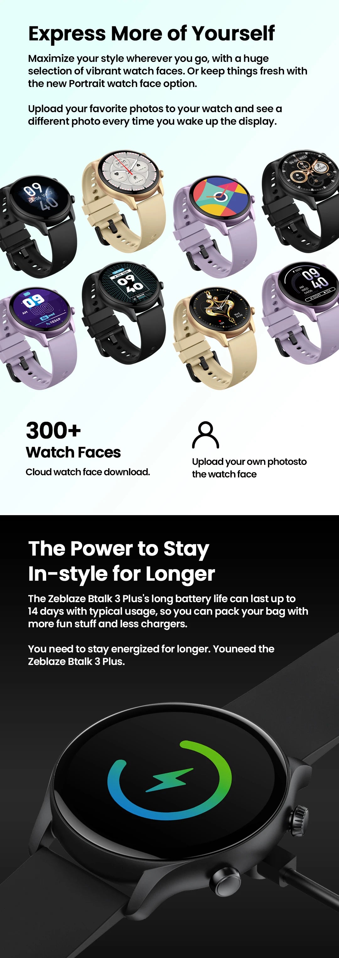 Zeblaze Btalk 3 Plus – HD Voice Calling Smartwatch