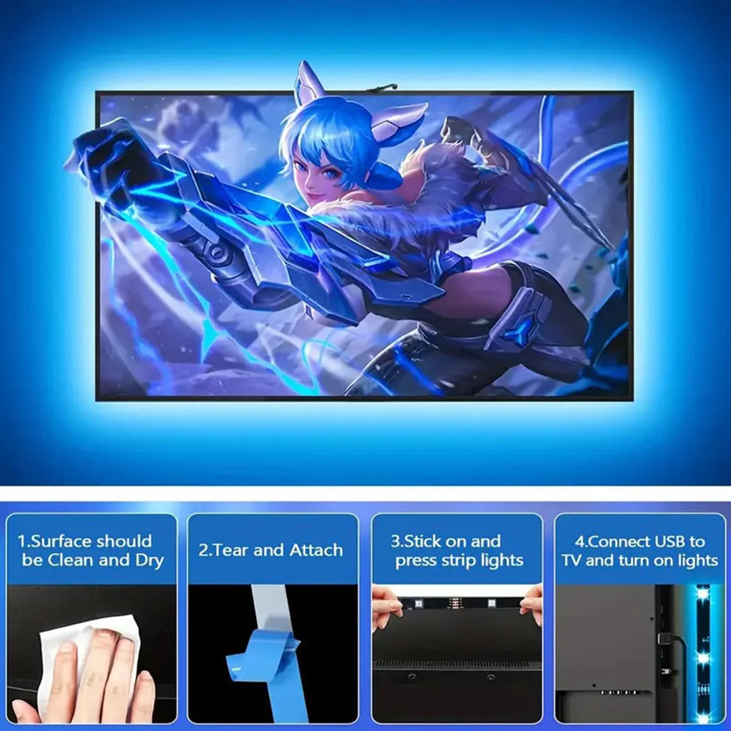 GlowSync Pro™ – Smart RGBIC TV Backlight with Camera