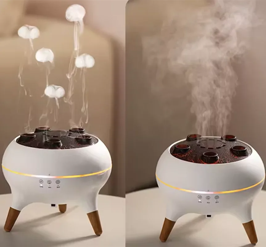 Gadgit Co Jellyfish Ultrasonic Humidifier & Aroma Diffuser | 250ml, 7 Colours, Remote