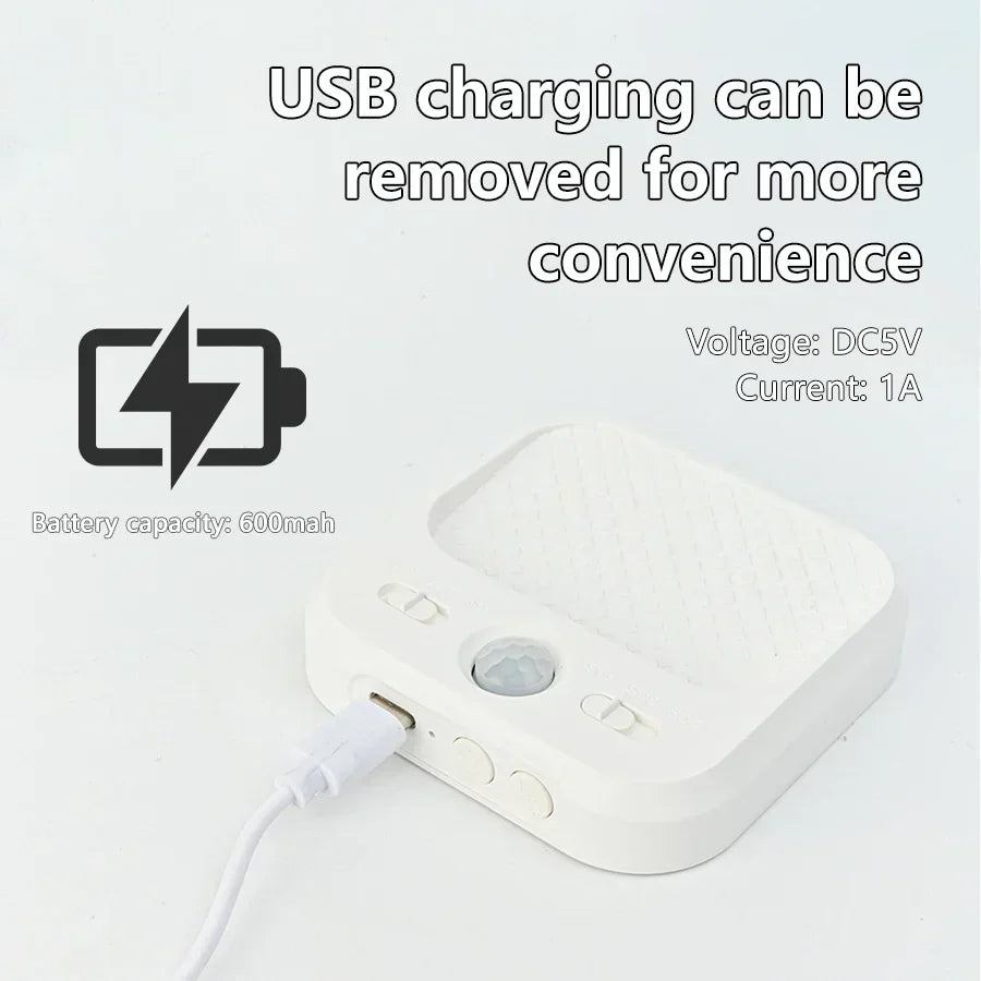 4 Pack Motion Sensor LED Night Light Rechargeable Cabinet Light For Bedroom Stairs Hallway Kitchen Closet Lights Wardrobe Lamp