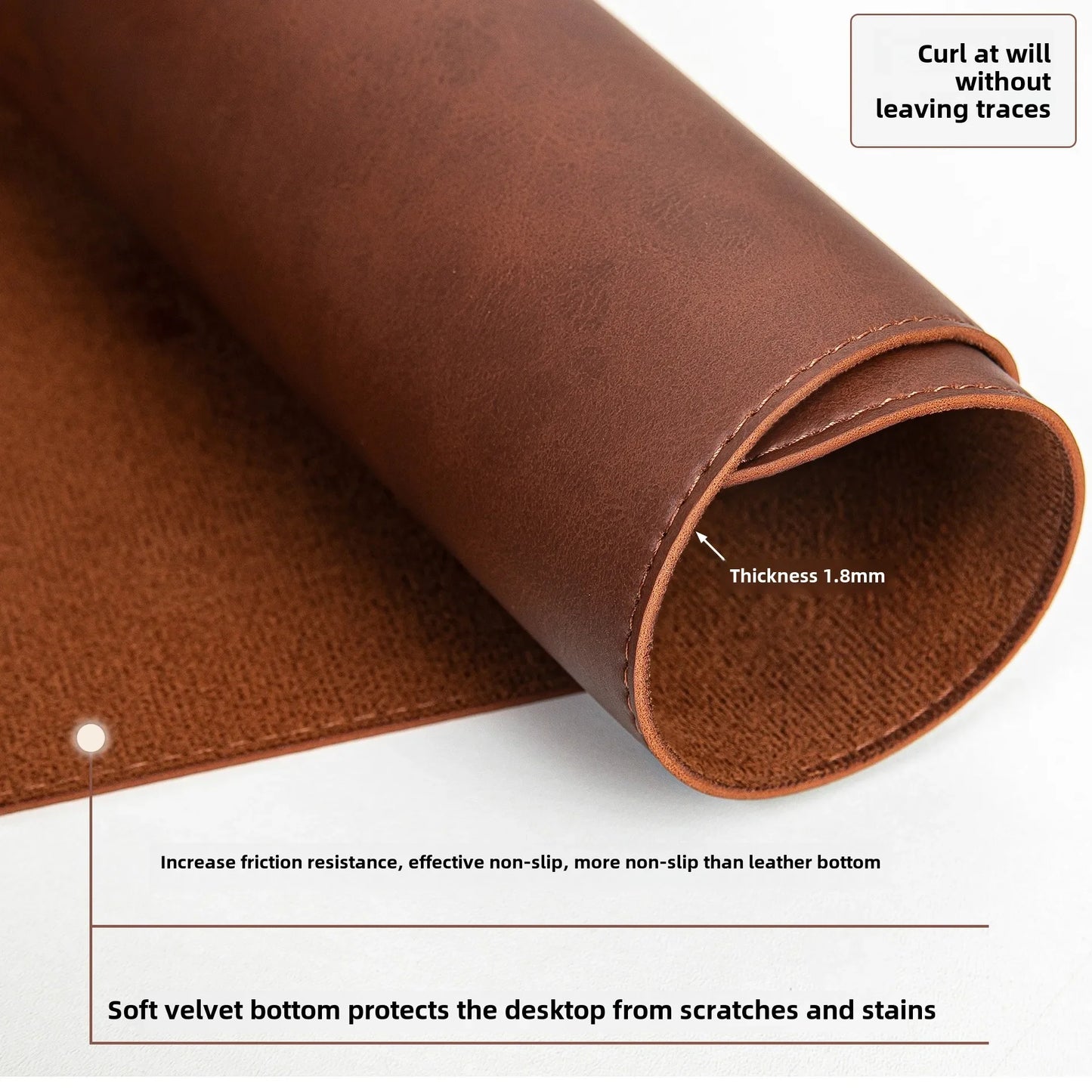 Gadgit Co™ Waterproof PU Leather Desk Mat | Non-Slip, Easy-Clean, 5 Sizes
