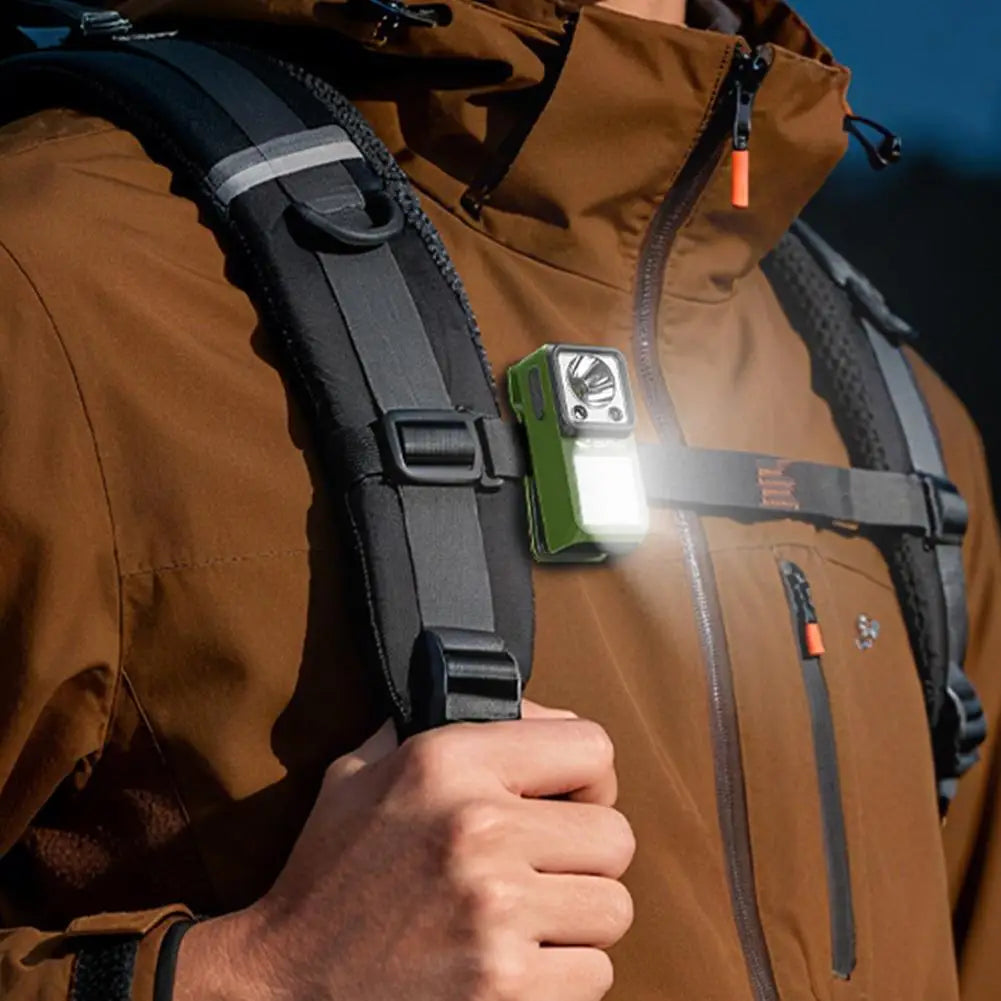 Gadgit Co Magnetic Clip Flashlight | 6 Modes, Gesture Sensor, IPX4, USB Rechargeable