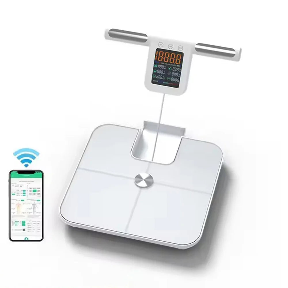 BioScan Pro™ – Smart Body Composition Scale with Handle