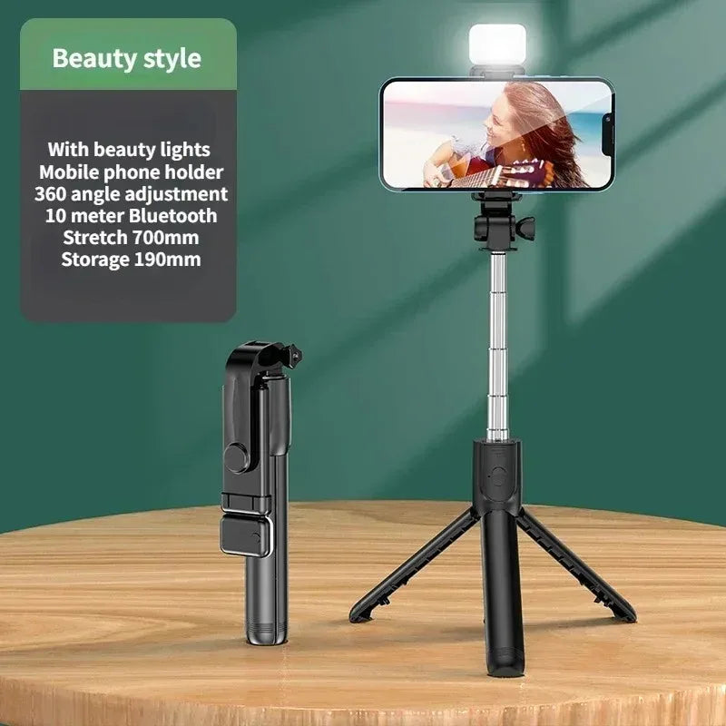 SnapPro™ – Wireless Selfie Stick & Tripod with Light